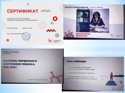 Участие в вебинаре