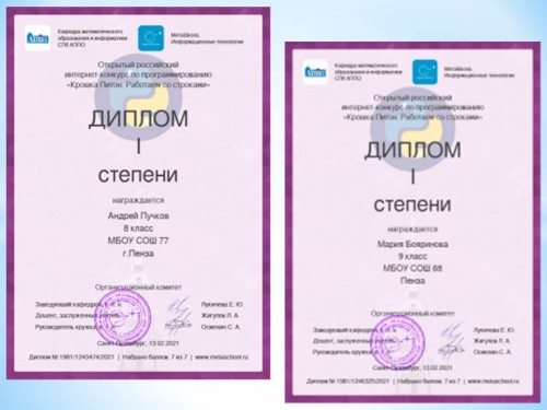Участие учащихся IT-куба в конкурсе