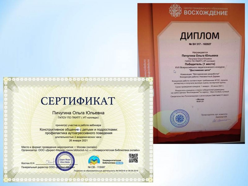 Повышение профессионального уровня