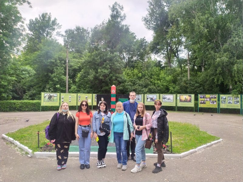 Посещение памятника пограничникам