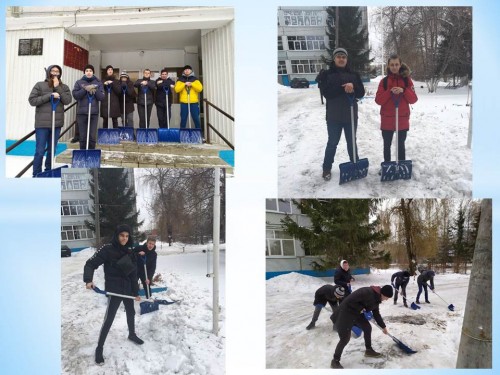 Уборка территории от снега